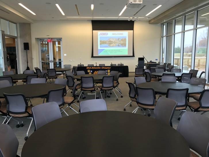 Multipurpose Room Seated Rounds Set Up 2